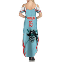 Santa Maria 2025 Baseball Custom Family Matching Summer Maxi Dress and Hawaiian Shirt Come On Pirate