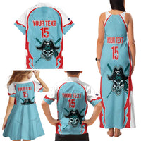 Santa Maria 2025 Baseball Custom Family Matching Tank Maxi Dress and Hawaiian Shirt Come On Pirate
