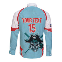 Santa Maria 2025 Baseball Custom Long Sleeve Button Shirt Come On Pirate