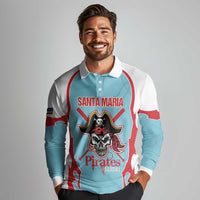 Santa Maria 2025 Baseball Custom Long Sleeve Polo Shirt Come On Pirate