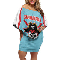 Santa Maria 2025 Baseball Custom Off Shoulder Short Dress Come On Pirate