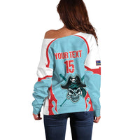 Santa Maria 2025 Baseball Custom Off Shoulder Sweater Come On Pirate