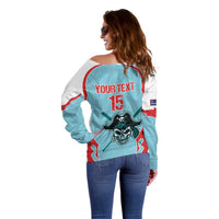 Santa Maria 2025 Baseball Custom Off Shoulder Sweater Come On Pirate