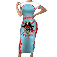 Santa Maria 2025 Baseball Custom Short Sleeve Bodycon Dress Come On Pirate