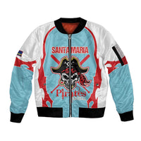 Santa Maria 2025 Baseball Custom Sleeve Zip Bomber Jacket Come On Pirate
