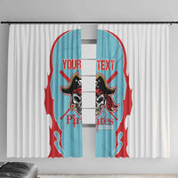 Santa Maria 2025 Baseball Custom Window Curtain Come On Pirate