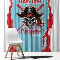 Santa Maria 2025 Baseball Custom Window Curtain Come On Pirate