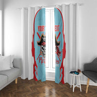 Santa Maria 2025 Baseball Custom Window Curtain Come On Pirate