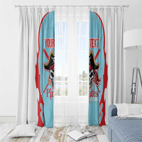 Santa Maria 2025 Baseball Custom Window Curtain Come On Pirate