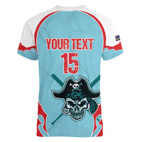 Santa Maria 2025 Baseball Custom Women V-Neck T-Shirt Come On Pirate