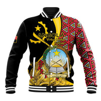 Personalized Angola Baseball Jacket Coat Of Arms Welwitschia Mirabilis