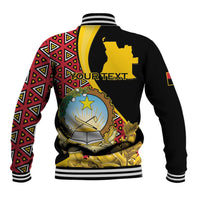 Personalized Angola Baseball Jacket Coat Of Arms Welwitschia Mirabilis