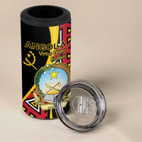 Personalized Angola 4 in 1 Can Cooler Tumbler Coat Of Arms Welwitschia Mirabilis
