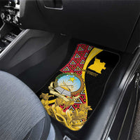 Personalized Angola Car Mats Coat Of Arms Welwitschia Mirabilis