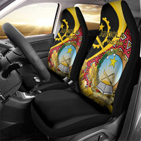 Personalized Angola Car Seat Cover Coat Of Arms Welwitschia Mirabilis
