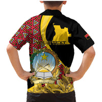 Personalized Angola Family Matching Mermaid Dress and Hawaiian Shirt Coat Of Arms Welwitschia Mirabilis