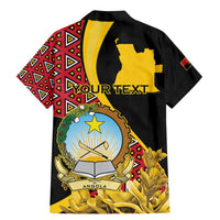 Personalized Angola Family Matching Mermaid Dress and Hawaiian Shirt Coat Of Arms Welwitschia Mirabilis