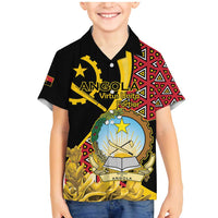 Personalized Angola Family Matching Mermaid Dress and Hawaiian Shirt Coat Of Arms Welwitschia Mirabilis