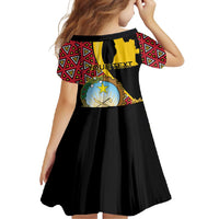 Personalized Angola Family Matching Off Shoulder Maxi Dress and Hawaiian Shirt Coat Of Arms Welwitschia Mirabilis