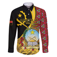 Personalized Angola Family Matching Off Shoulder Short Dress and Hawaiian Shirt Coat Of Arms Welwitschia Mirabilis