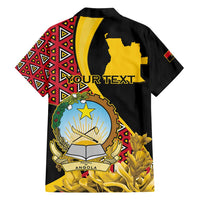 Personalized Angola Family Matching Tank Maxi Dress and Hawaiian Shirt Coat Of Arms Welwitschia Mirabilis