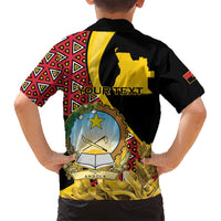 Personalized Angola Hawaiian Shirt Coat Of Arms Welwitschia Mirabilis