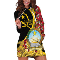Personalized Angola Hoodie Dress Coat Of Arms Welwitschia Mirabilis