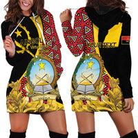 Personalized Angola Hoodie Dress Coat Of Arms Welwitschia Mirabilis