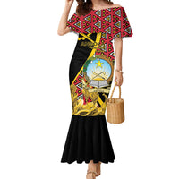 Personalized Angola Mermaid Dress Coat Of Arms Welwitschia Mirabilis