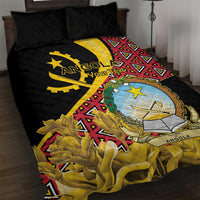 Personalized Angola Quilt Bed Set Coat Of Arms Welwitschia Mirabilis