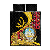 Personalized Angola Quilt Bed Set Coat Of Arms Welwitschia Mirabilis