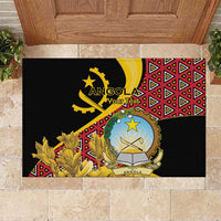 Personalized Angola Rubber Doormat Coat Of Arms Welwitschia Mirabilis