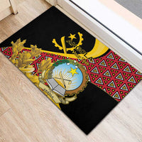 Personalized Angola Rubber Doormat Coat Of Arms Welwitschia Mirabilis