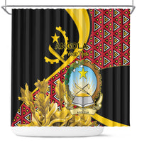 Personalized Angola Shower Curtain Coat Of Arms Welwitschia Mirabilis