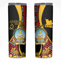 Personalized Angola Skinny Tumbler Coat Of Arms Welwitschia Mirabilis