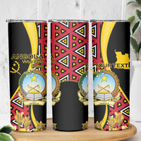 Personalized Angola Skinny Tumbler Coat Of Arms Welwitschia Mirabilis