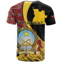 Personalized Angola T Shirt Coat Of Arms Welwitschia Mirabilis