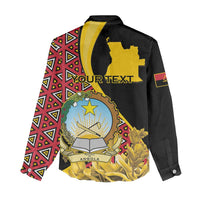 Personalized Angola Women Casual Shirt Coat Of Arms Welwitschia Mirabilis