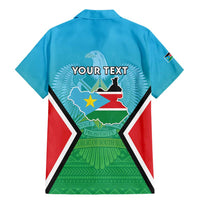 Personalised South Sudan Independence Day Family Matching Mermaid Dress and Hawaiian Shirt Coat Of Arms With Flag Map - Wonder Print Shop