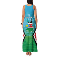 Personalised South Sudan Independence Day Family Matching Tank Maxi Dress and Hawaiian Shirt Coat Of Arms With Flag Map - Wonder Print Shop