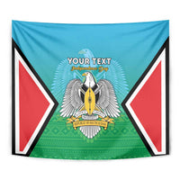 Personalised South Sudan Independence Day Tapestry Coat Of Arms With Flag Map - Wonder Print Shop
