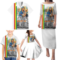 Ethiopian Christmas Family Matching Puletasi and Hawaiian Shirt Saint Mary Lalibela Churches - Wonder Print Shop