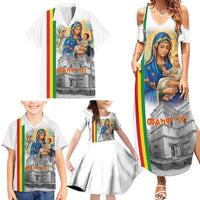 Ethiopian Christmas Family Matching Summer Maxi Dress and Hawaiian Shirt Saint Mary Lalibela Churches - Wonder Print Shop