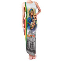 Ethiopian Christmas Family Matching Tank Maxi Dress and Hawaiian Shirt Saint Mary Lalibela Churches - Wonder Print Shop
