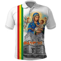 Ethiopian Christmas Polo Shirt Saint Mary Lalibela Churches - Wonder Print Shop