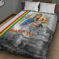 Ethiopian Christmas Quilt Bed Set Saint Mary Lalibela Churches - Wonder Print Shop