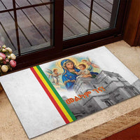 Ethiopian Christmas Rubber Doormat Saint Mary Lalibela Churches - Wonder Print Shop