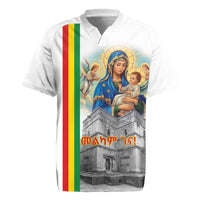 Ethiopian Christmas Rugby Jersey Saint Mary Lalibela Churches - Wonder Print Shop