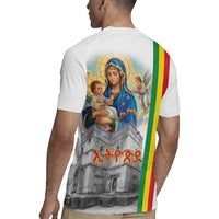Ethiopian Christmas Rugby Jersey Saint Mary Lalibela Churches - Wonder Print Shop