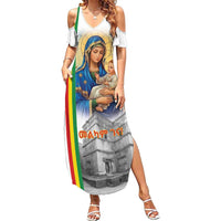 Ethiopian Christmas Summer Maxi Dress Saint Mary Lalibela Churches - Wonder Print Shop